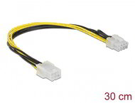 Delock PCI Express tápkábel 6 tűs hüvely > 8 tűs dugó 30 cm