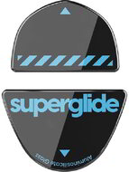 Superglide Glass Skates for Logitech G303 Shroud Edition fekete