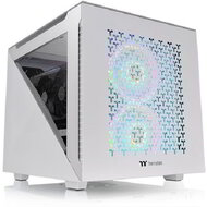 Thermaltake Divider 200 TG Air Snow táp nélküli ablakos mATX számítógépház fehér