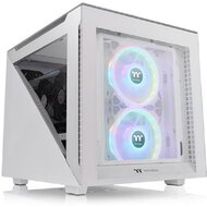 Thermaltake Divider 200 TG Snow táp nélküli ablakos mATX számítógépház fehér
