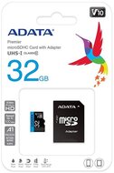ADATA 32GB microSDXC UHS-I Class10 A1 (R/W: 100/20 MB/s) + adapter - AUSDH32GUICL10A1-RA1