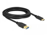 Delock USB-C - USB 3.2 Gen 1 A M/M adatkábel 3m fekete