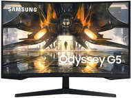 Samsung 32" LS32AG550EUXEN Odyssey G5 - VA ívelt panel 1000R 2560x1440 16:9 165Hz 1ms 2500:1 300cd HDMI DP