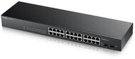 Zyxel 26-port Gigabit Web Smart switch: 24x Gigabit metal + 2x SFP, IPv6, 802.3a