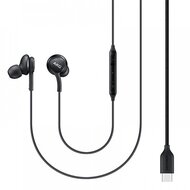 SAMSUNG fülhallgató SZTEREO (Type-C, felvevő gomb, hangerő szabályzó, 2 pár fülgumi, Tuned by AKG) FEKETE