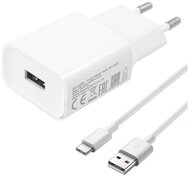XIAOMI hálózati töltő USB aljzat (5V / 2000mA, gyorstöltés támogatás + Type-C kábel) FEHÉR