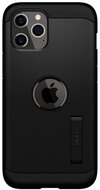 SPIGEN TOUGH ARMOR műanyag telefonvédő (szilikon keret, közepesen ütésálló, kitámasztó, logó kivágás) FEKETE