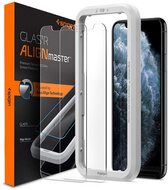 SPIGEN ALIGNMASTER SLIM képernyővédő üveg 2db (2.5D full cover, karcálló, ultravékony, 0.2mm, 9H + segédkeret) ÁTLÁTSZÓ