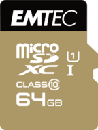 Emtec microSDXC Class 10 Gold+ 64GB memóriakártya