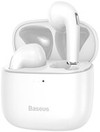 BASEUS BOWIE E8 bluetooth fülhallgató SZTEREO (v5.0, TWS, mikrofon, cseppálló, dinamikus hangzás + töltőtok) FEHÉR