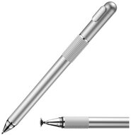 BASEUS érintőképernyő ceruza 2in1 (univerzális, kapacitív, és toll, alumínium) EZÜST