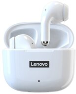 LENOVO LP40 bluetooth fülhallgató SZTEREO (v5.1, TWS, mikrofon, zajszűrő + töltőtok) FEHÉR