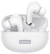 LENOVO LP5 bluetooth fülhallgató SZTEREO (mini, v5.0, TWS, mikrofon, zenehallgatáshoz ajánlott + töltőtok) FEHÉR