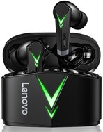 LENOVO LP6 bluetooth fülhallgató SZTEREO (v5.0, TWS, mikrofon, gamer, LED kijelző, aktív zajszűrő + töltőtok) FEKETE