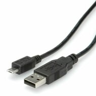 ROLINE kábel USB A -> MicroUSB B, 0,8m