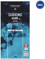 Samsung Galaxy A22 MYSCREEN DIAMOND GLASS EDGE képernyővédő üveg (2.5D, full glue, teljes felületén tapad, karcálló, 0.33 mm, 9H) FEKETE