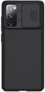 Samsung Galaxy S20 NILLKIN CAMSHIELD műanyag telefonvédő (szilikon keret, közepesen ütésálló, kamera védelem, csíkos) FEKETE