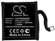 CAMERON SINO Li-Polymer akku (beépítése szakértelmet igénye, 3,8V / 400 mAh, Huawei HB512627ECW kompatibilis)