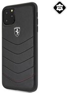 CG MOBILE Ferrari Scuderia műanyag telefonvédő (valódi bőr hátlap) FEKETE