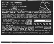 Samsung Galaxy Tab Active Pro 10.1 CAMERON SINO akku 8800 mAh LI-Polymer (belső akku, beépítése szakértelmet igényel, EB-BT545ABY kompatibilis)