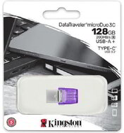 Kingston 128GB DataTraveler microDuo 3C USB 3.2 Gen 1 / USB-C pendrive lila