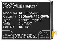 LG K42 CAMERON SINO Akku 3900 mAh LI-Polymer (belső akku, beépítése szakértelmet igényel, BL-T51, EAC64788701 kompatibilis)