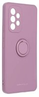 ROAR AMBER szilikon telefonvédő (telefontartó gyűrű, beépített fémlemez, kamera védelem) LILA