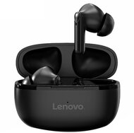LENOVO HT05 bluetooth fülhallgató SZTEREO (v5.0, TWS, mikrofon, cseppálló, zajszűrő + töltőtok) FEKETE