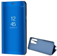Samsung Galaxy A53 Tok álló (aktív FLIP, oldalra nyíló, asztali tartó funkció, tükrös felület, Mirror View Case) KÉK
