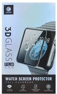 Apple Watch Series 4,5,6,SE MOCOLO kijelzővédő üveg (3D full cover, íves, karcálló, 9H) FEKETE