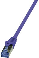 Logilink Patch kábel PrimeLine, Cat.6A, S/FTP, lila, 0,25 m