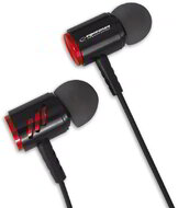 Esperanza sztereó mikrofonos fülhallgató, fekete-piros - EH207KR