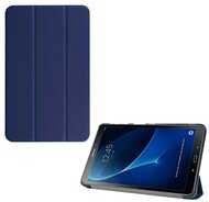 Samsung Galaxy Tab A 10.1 Tok álló, bőr hatású (aktív FLIP, oldalra nyíló, TRIFOLD asztali tartó funkció) SÖTÉTKÉK