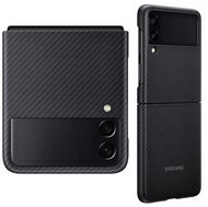 SAMSUNG Galaxy Z Flip3 5G műanyag telefonvédő (kevlár borítás) FEKETE
