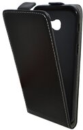 Samsung Galaxy A5 Tok álló, bőr hatású (FLIP, lefelé nyíló, szilikon tartó) FEKETE
