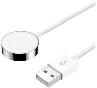 Apple watch JOYROOM töltőkábel USB (gyorstöltés támogatás, mágneses, 120cm) FEHÉR
