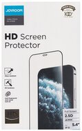 Apple iPhone 12 mini JOYROOM HD képernyővédő üveg (2.5D, lekerekített szél, karcálló, ultravékony, 0.2mm, 9H) FEKETE