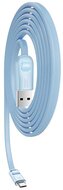 JOYROOM JIANGXIN adatkábel és töltő (USB - Type-C, gyorstöltés támogatás, 100cm, törésgátló, lapos kábel) VILÁGOSKÉK