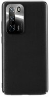 Huawei P40 JOYROOM STAR LORD műanyag telefonvédő (ultravékony, fém kameravédő keret, bőr hatású bevonat) FEKETE