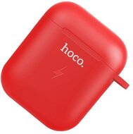 HOCO CW22 töltőtok (5V/500 mAh, vezeték nélküli töltés, QI Wireless) Apple AirPods készülékhez PIROS