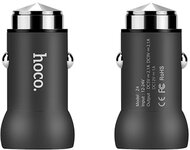 HOCO Z4 autós töltő USB aljzat (5V / 2100mA, gyorstöltés támogatás, QC2.0) FEKETE