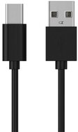 Adatkábel és töltő (USB - Type-C speciális, 8 mm hosszított fej, 100cm) FEKETE