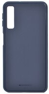 MERCURY Goospery Style Lux műanyag telefonvédő (szilikon belső, közepesen ütésálló, szövet minta) SÖTÉTKÉK