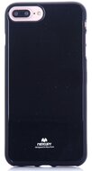 MERCURY Goospery szilikon telefonvédő (csillámporos, logo kivágás nélkül) FEKETE