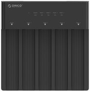 Orico HDD/SSD Dokkoló - 6558US3-C-EU /125/ (5x 2,5"/3,5" HDD/SSD -> USB-A, Max.: 16TB, fekete)