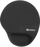 Sandberg Egérpad - Memory Foam Mousepad Round (memória habos csuklótámasz fekete)