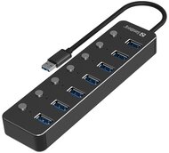 Sandberg USB Hub - USB 3.0 Hub 7 Ports (Bemenet: USB-A 3.0, Kimenet: 7x USB-A 3.0, 24cm, fekete)