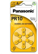 PANASONIC elem (A10, PR10L/6LB, PR230/PR536, 1.4V, cink-levegő, hallókészülékhez való) 6db / csomag