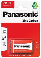 PANASONIC tartós elem (6F22, 9V, cink-karbon) 1db / csomag