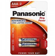 PANASONIC PRO POWER szupertartós elem (AAA, LR03PPG, 1.5V, alkáli) 2db / csomag